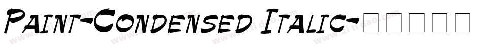 Paint-Condensed Italic字体转换